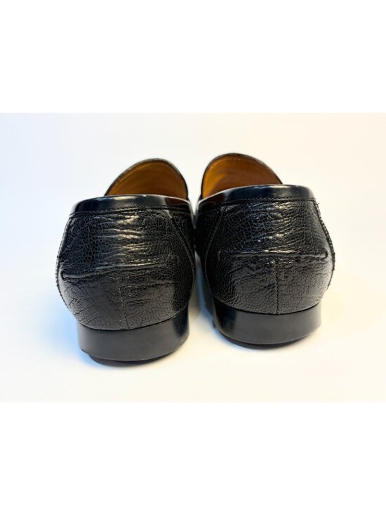 Gucci Genuine Full Ostrich Leg Penny Loafers Black Size 8.5/9.5 US Rubber Sole main image 10
